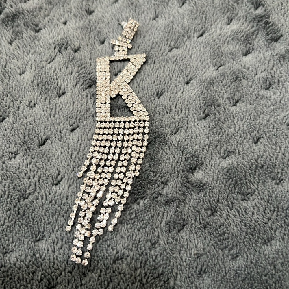 Retrofete letter earrings F & K - Picture 3 of 4